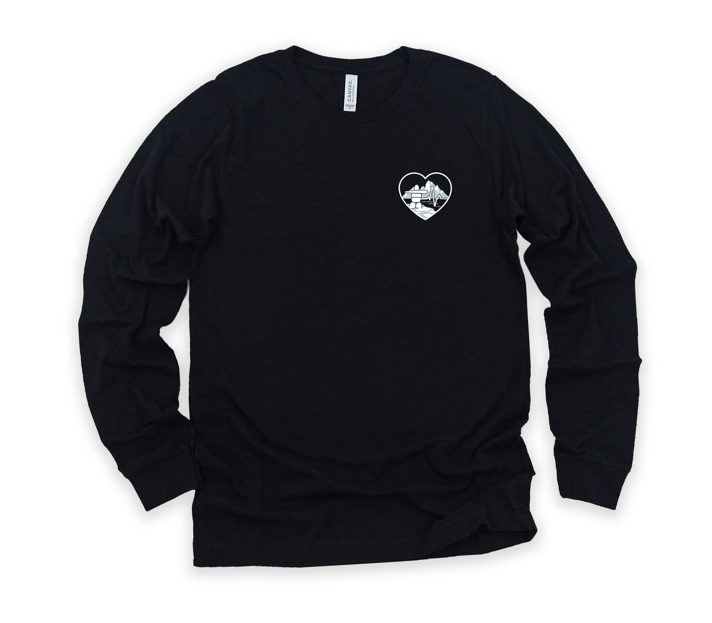 Northern Territories ECG Heart - Long Sleeve