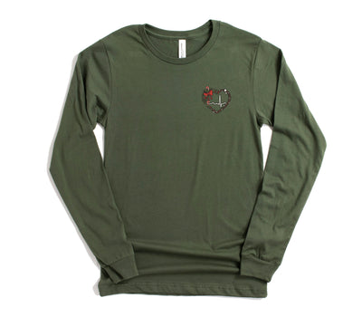 Holiday ECG Heart - Long Sleeve