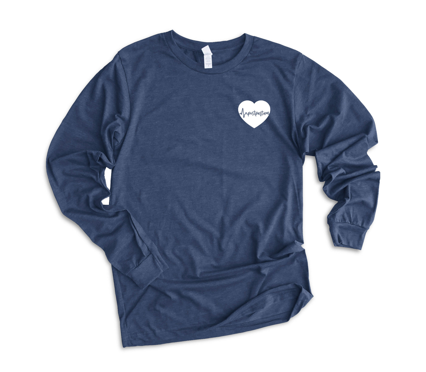 Postpartum ECG Heart - Long Sleeve