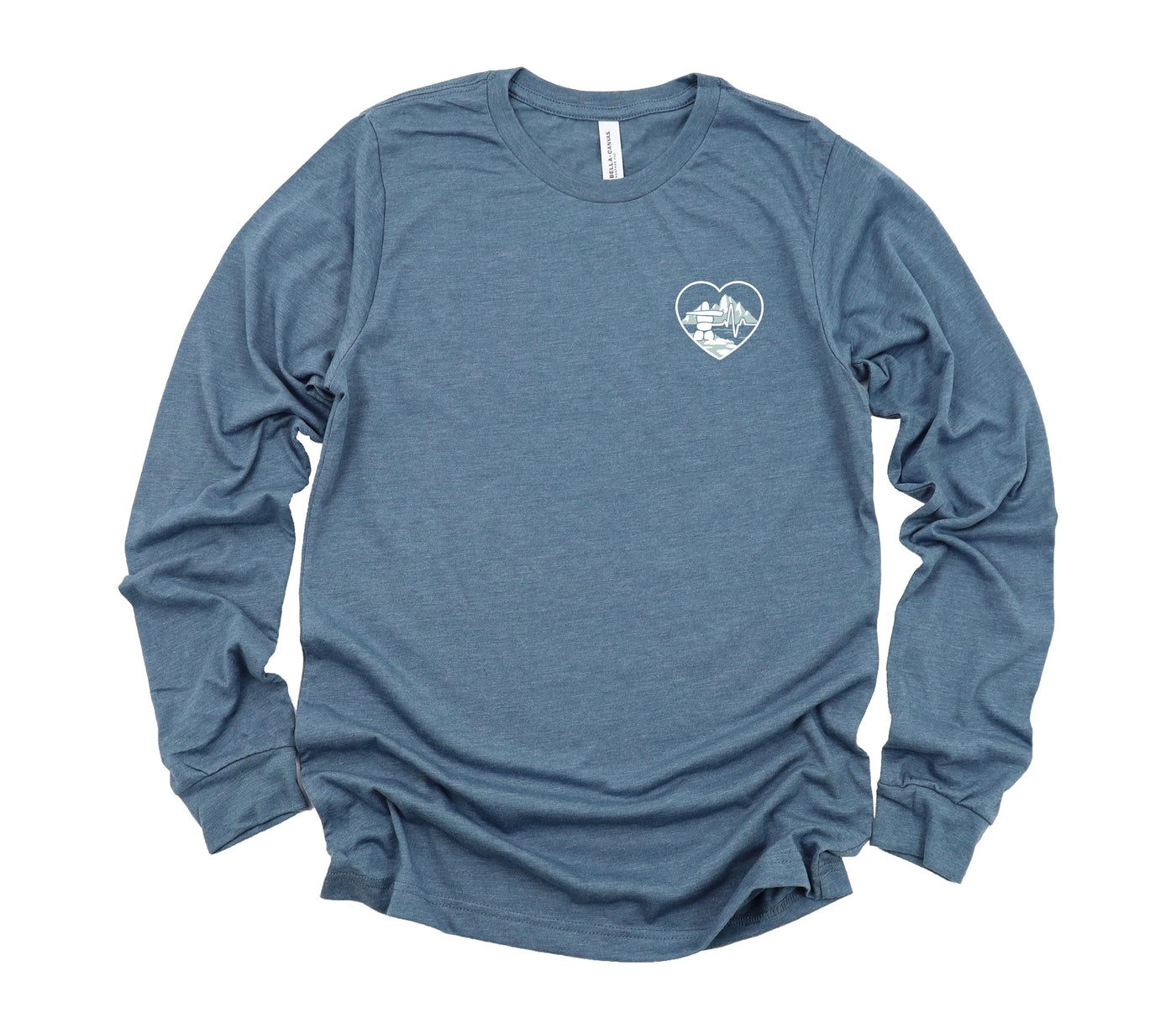 Northern Territories ECG Heart - Long Sleeve