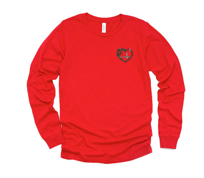 Holiday ECG Heart - Long Sleeve