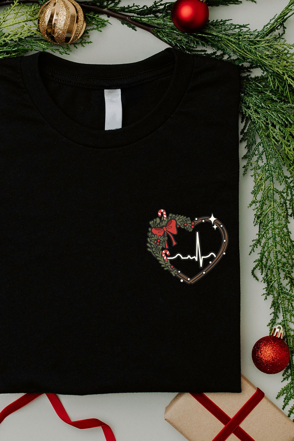 Holiday ECG Heart - Shirt