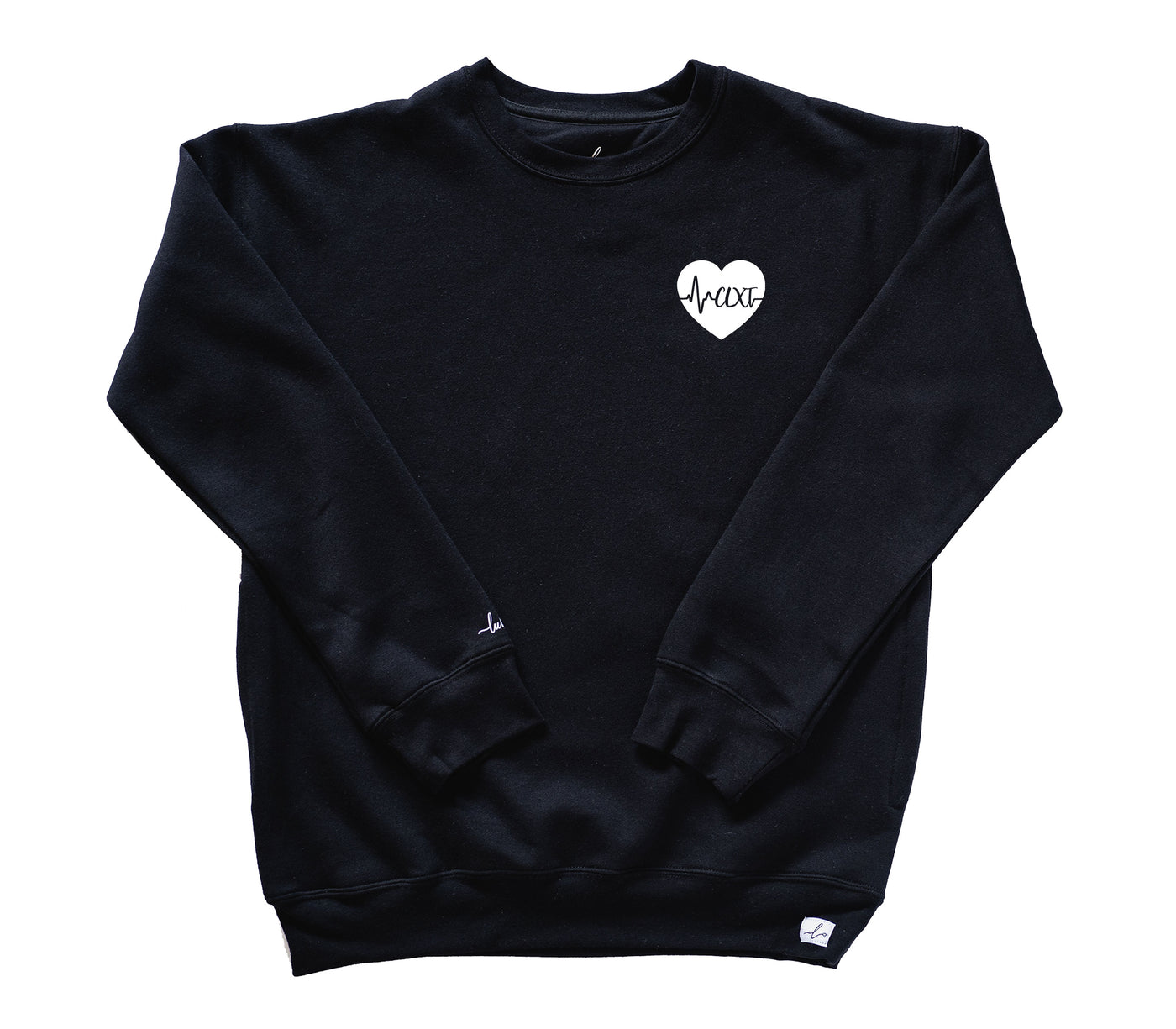 CLXT ECG Heart - Pocketed Crew Sweatshirt