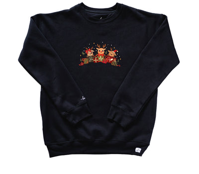 Reindeer Presents - Pocketed Crew Sweatshirt