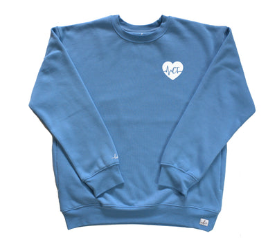 CT ECG Heart - Pocketed Crew Sweatshirt