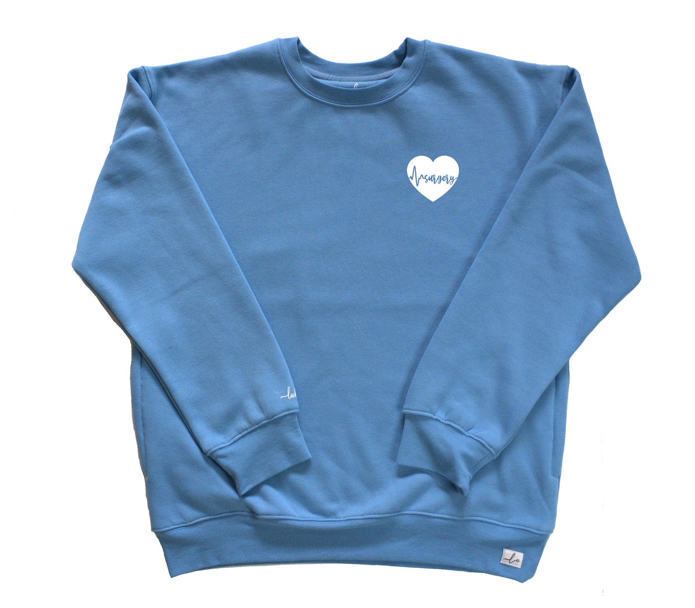 Surgery ECG Heart - Pocketed Crew Sweatshirt