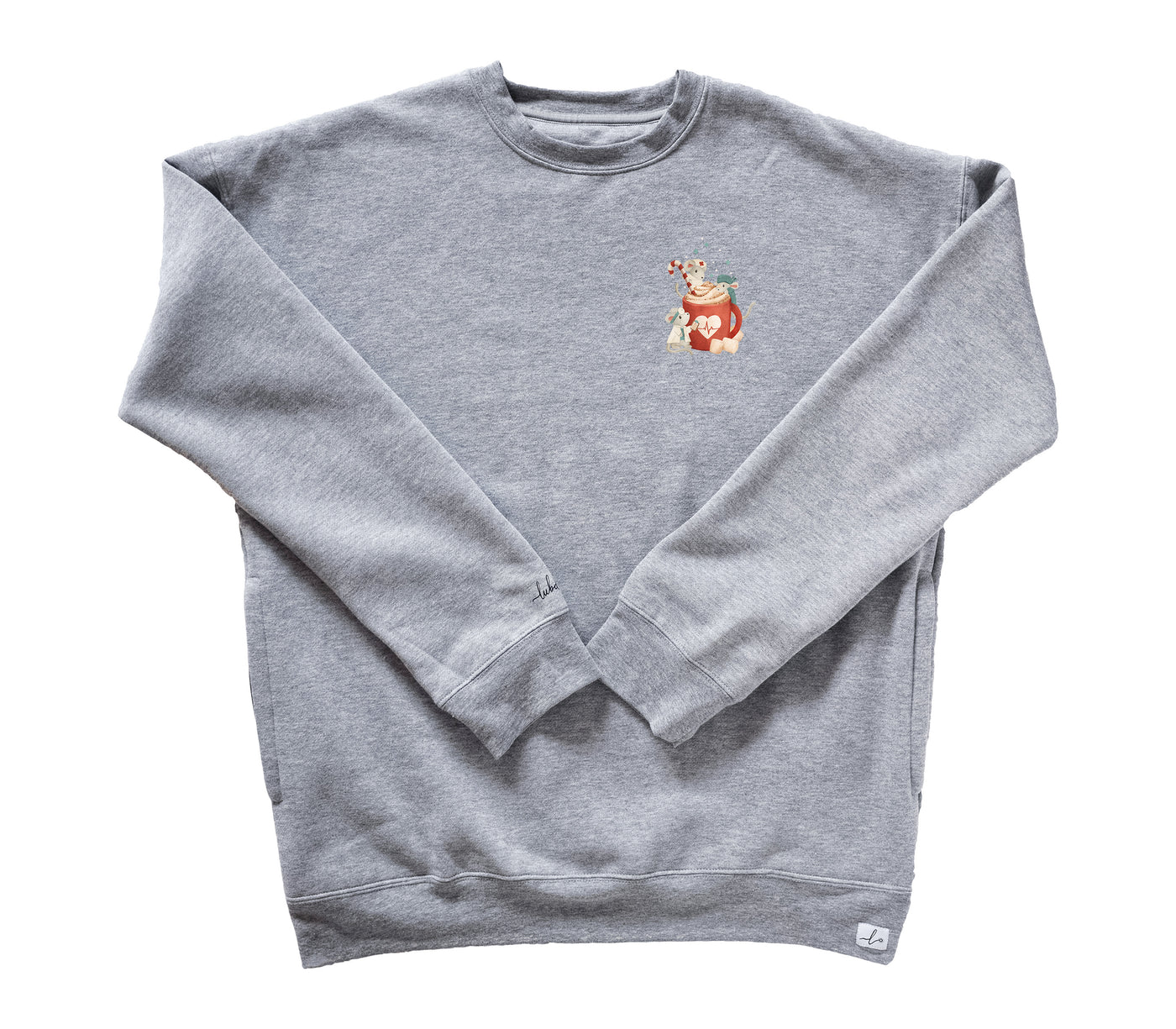 Rx Cocoa - Pocketed Crew Sweatshirt