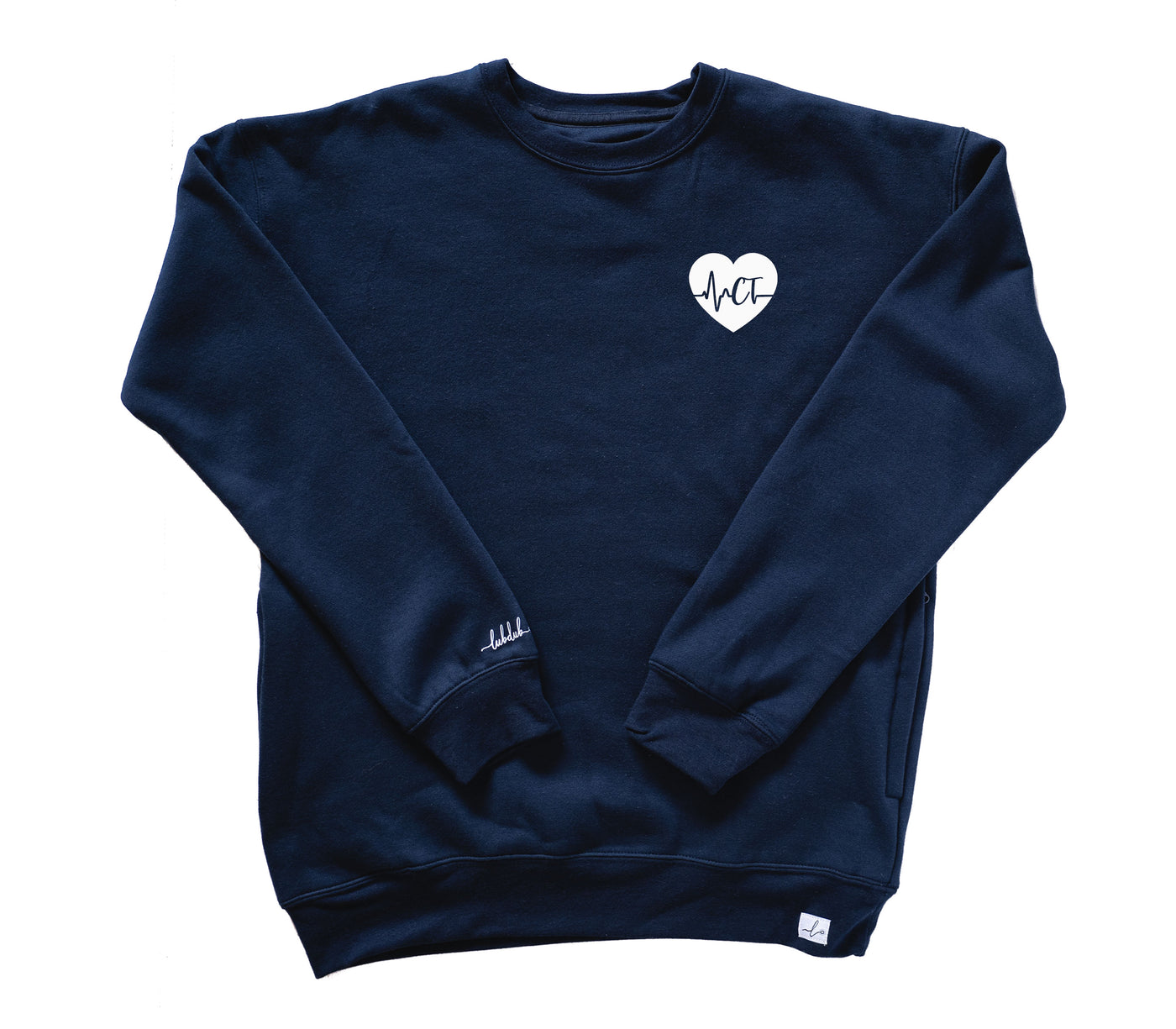 CT ECG Heart - Pocketed Crew Sweatshirt