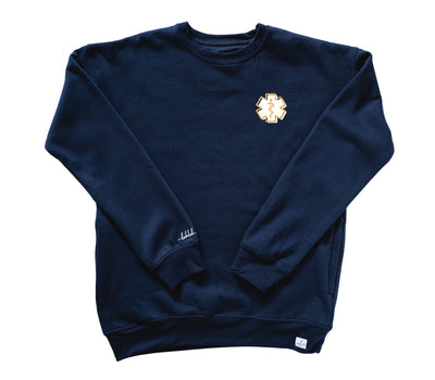 Emergency Icon - Pocketed Crew Sweatshirt