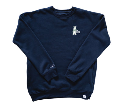 NICU Starry Bear - Pocketed Crew Sweatshirt
