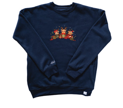 Reindeer Presents - Pocketed Crew Sweatshirt