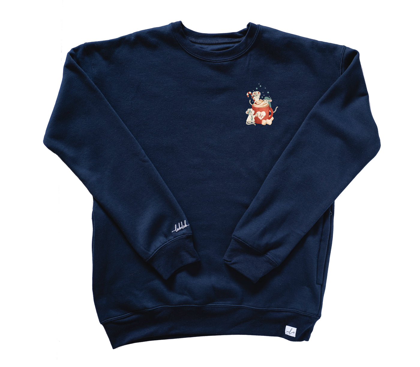 Rx Cocoa - Pocketed Crew Sweatshirt