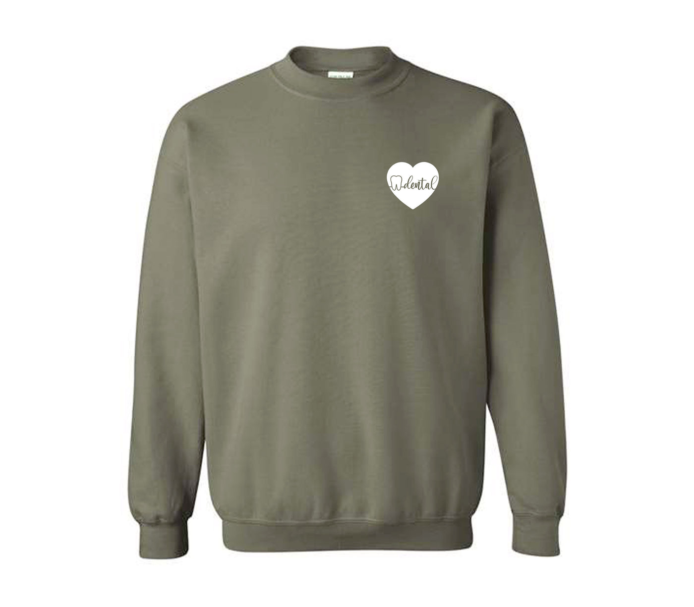 Dental ECG Heart - Non-Pocketed Crew Sweatshirt