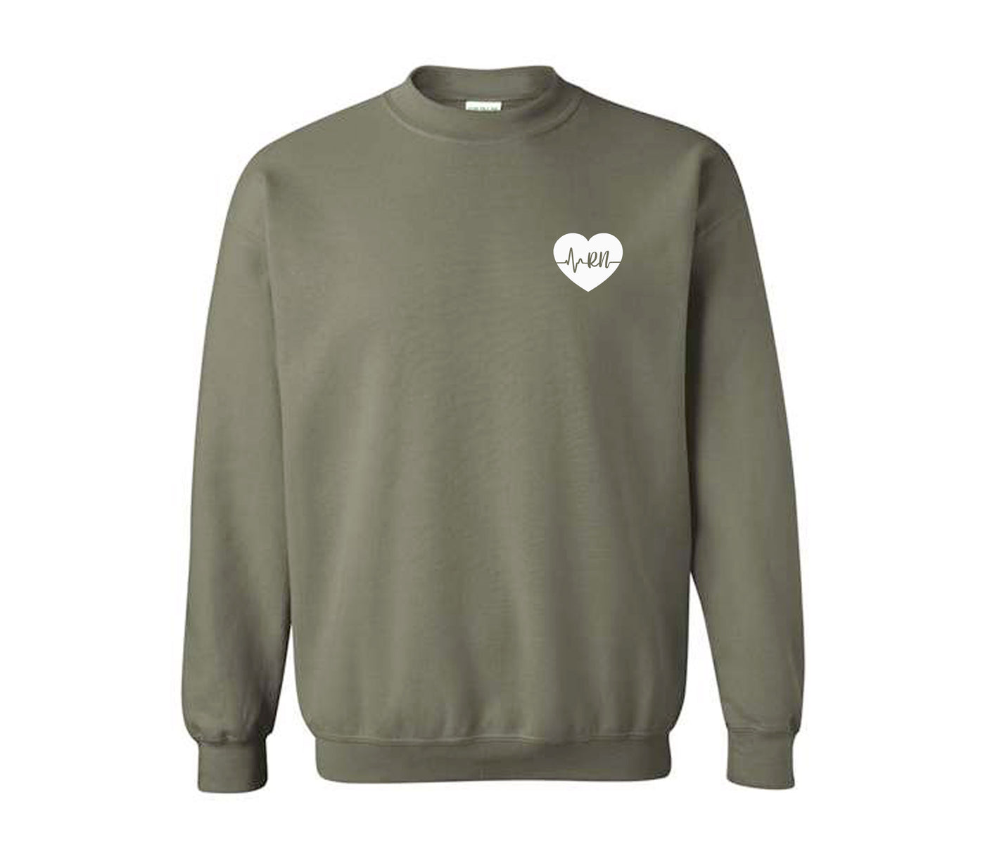 RN ECG Heart - Non-Pocketed Crew Sweatshirt