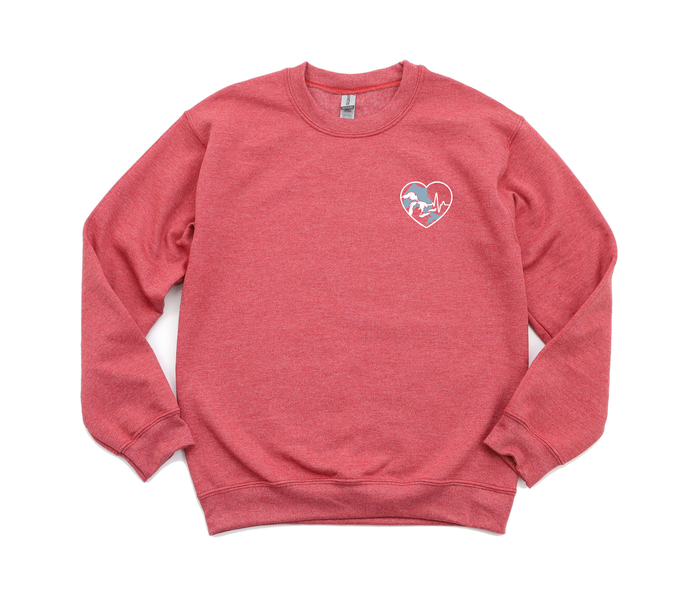 Great Lakes ECG Heart - Non-Pocketed Crew Sweatshirt