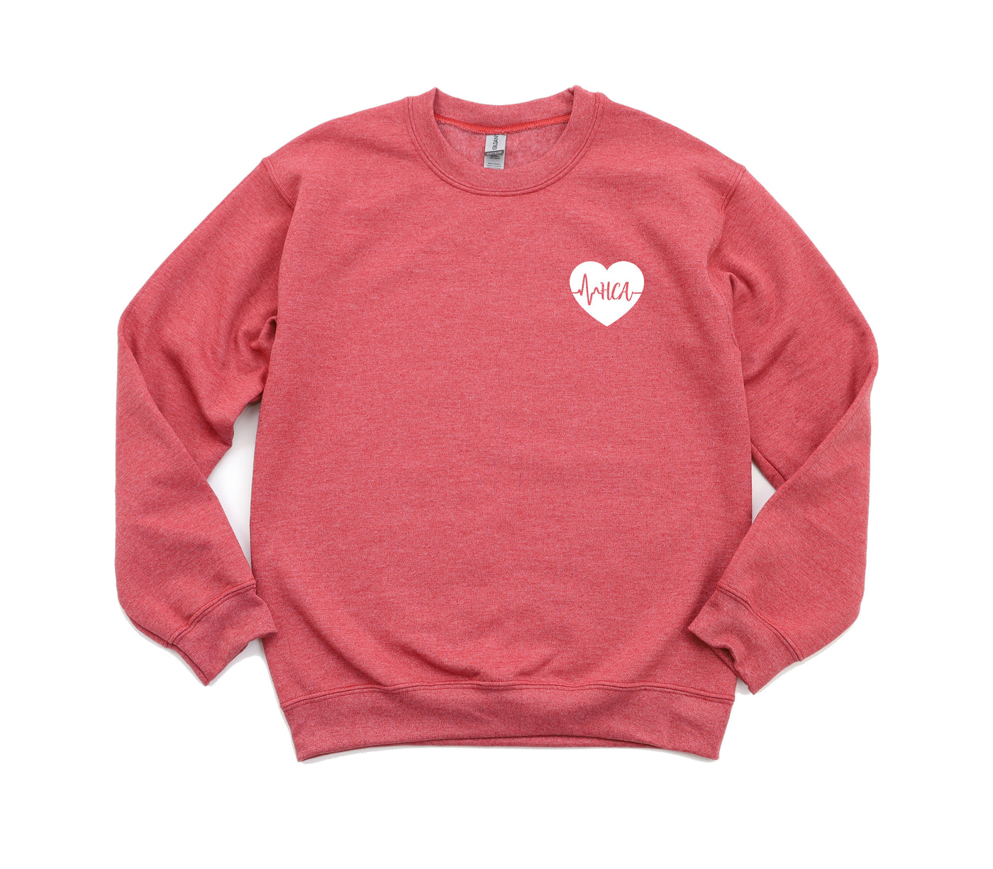 HCA ECG Heart - Non-Pocketed Crew Sweatshirt