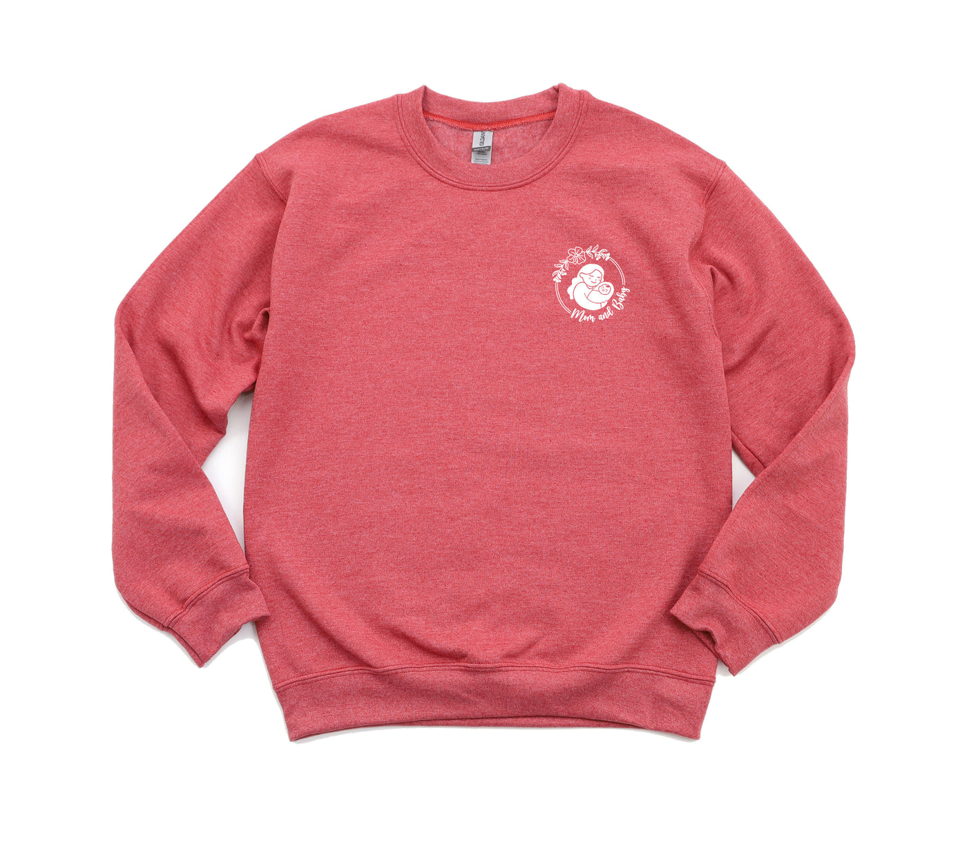 Mother Baby Icon - Non-Pocketed Crew Sweatshirt