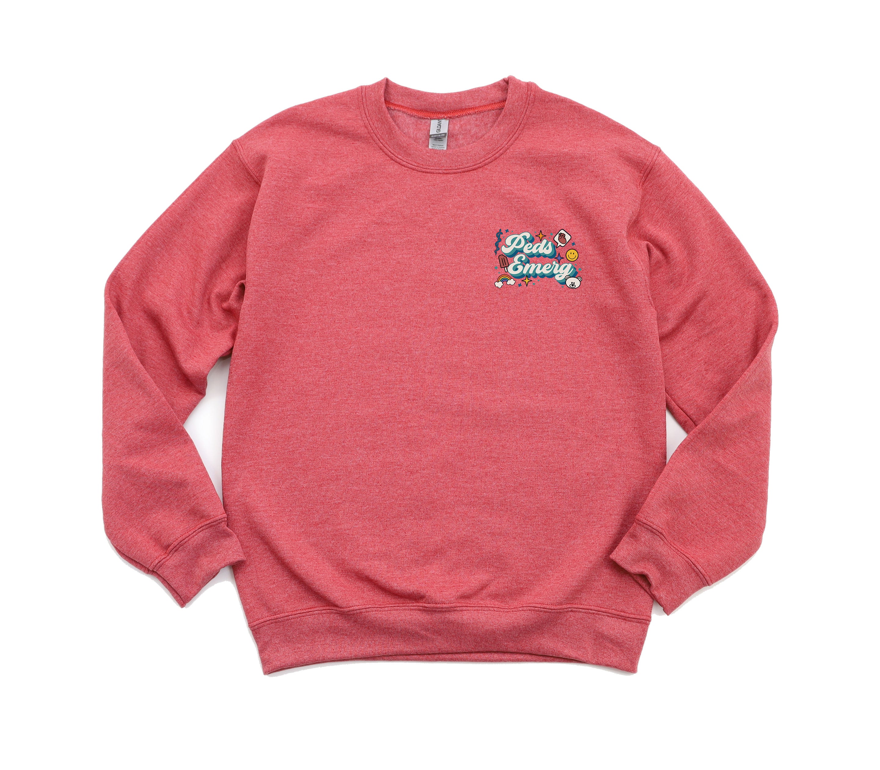 Peds Emergency Retro - Non-Pocketed Crew Sweatshirt – Lubdub Apparel