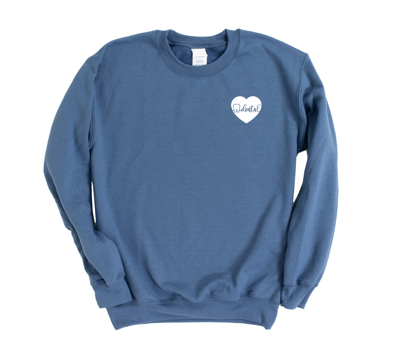 Dental ECG Heart - Non-Pocketed Crew Sweatshirt