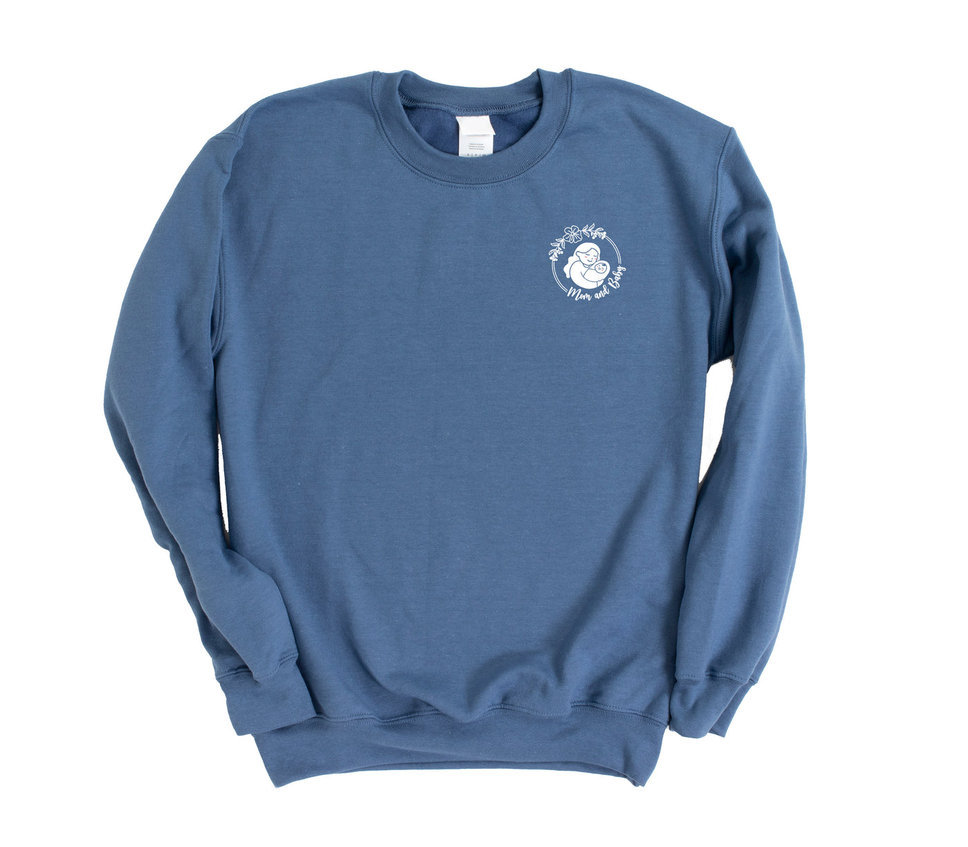 Mom & Baby Icon - Non-Pocketed Crew Sweatshirt