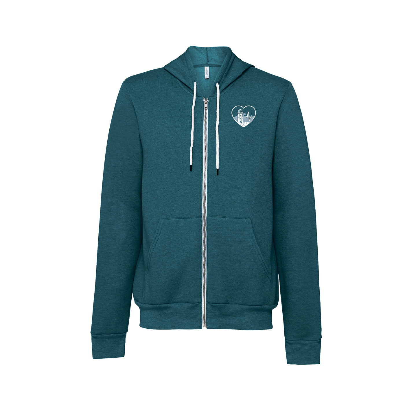 Atlantic ECG Heart - Basic Hoodie