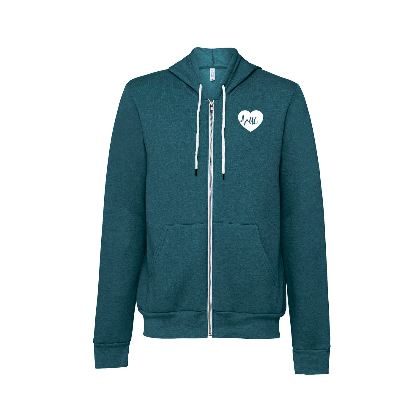 Unit Clerk ECG Heart - Basic Hoodie