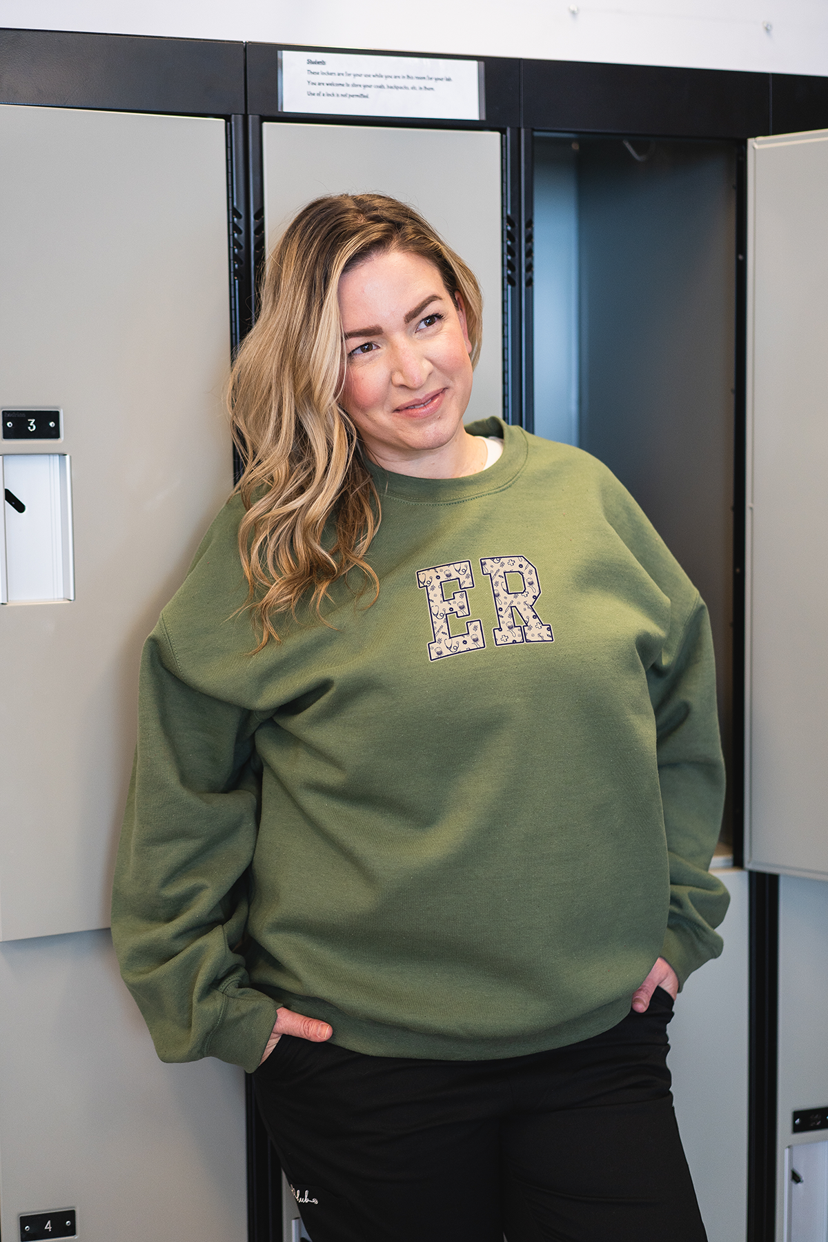 ER Medical Varsity - Non-Pocketed Crew Sweatshirt