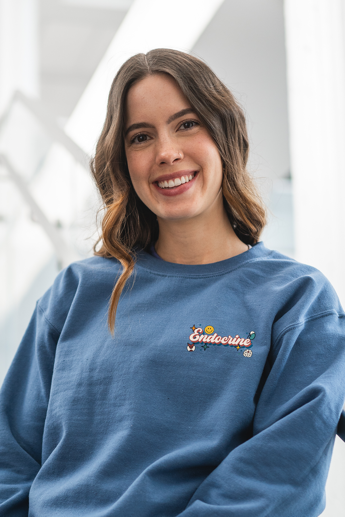 Endocrine Retro  - Non-Pocketed Crew Sweatshirt