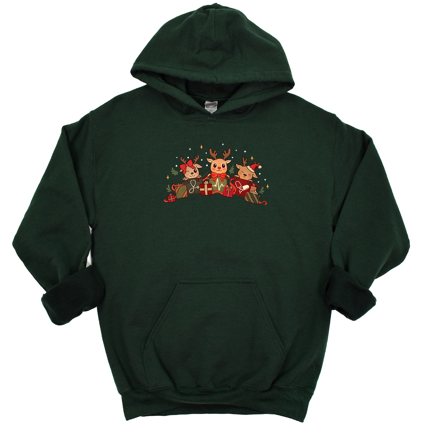 Reindeer Presents - Hooded Sweatshirt