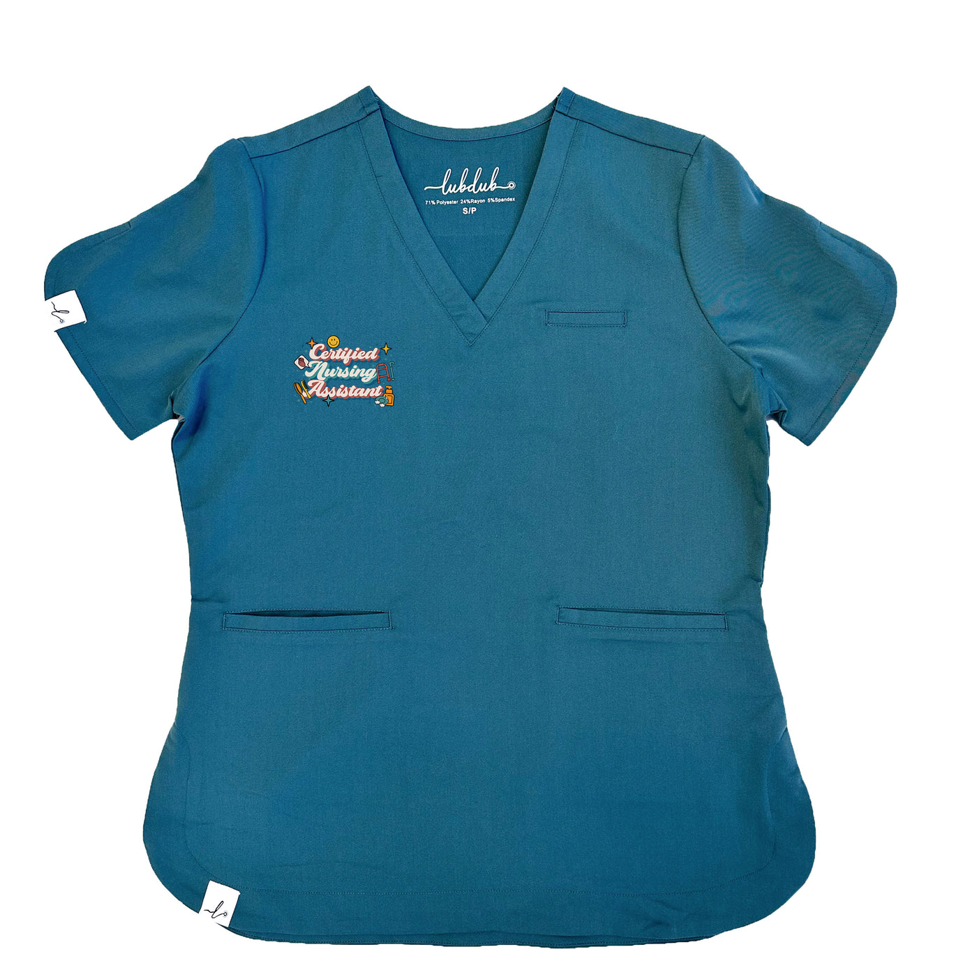 CNA Retro - Rosa Scrub Top