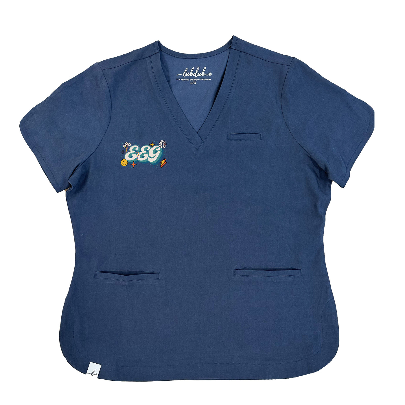 EEG Retro - Rosa Scrub Top