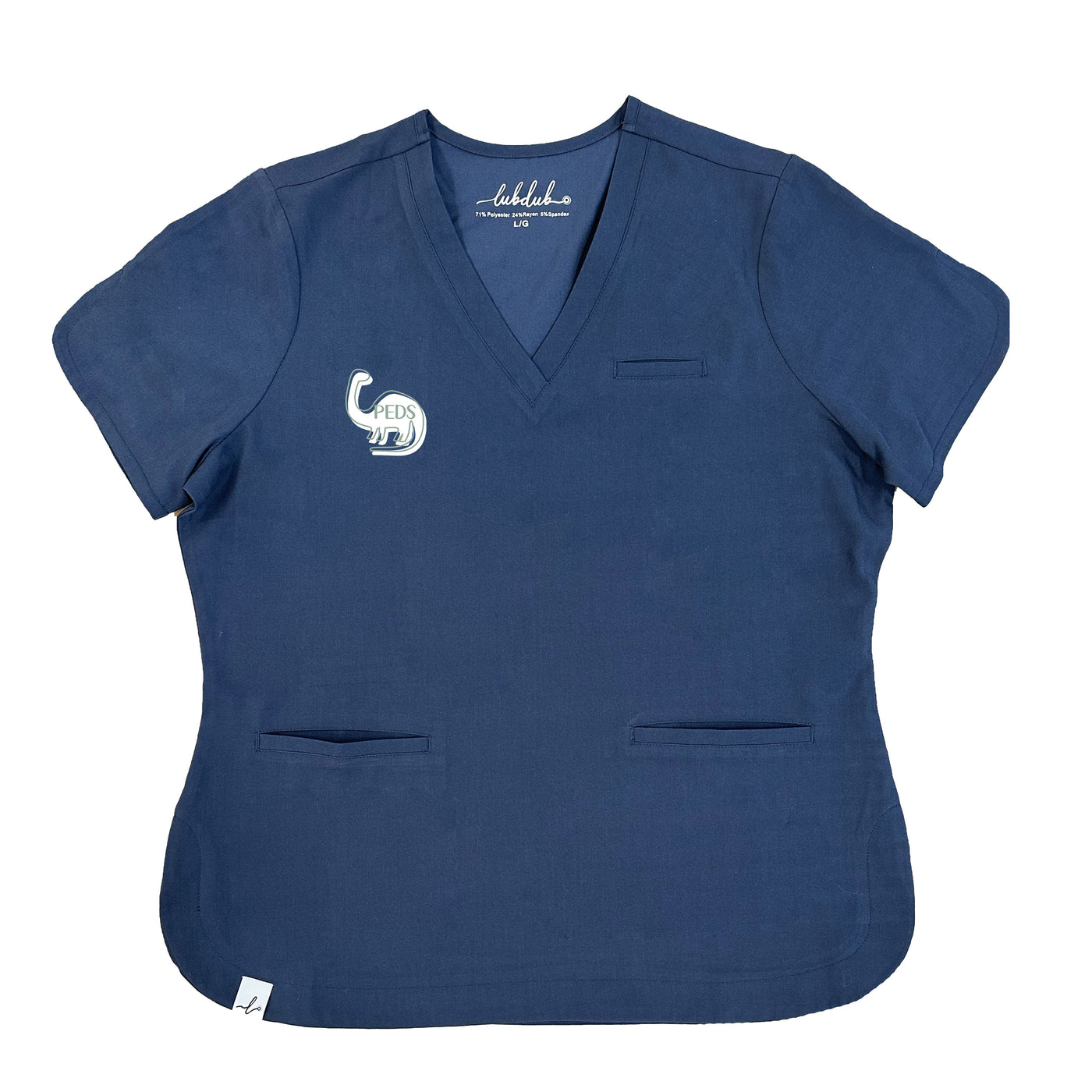 Pediatric Dinosaur - Rosa Scrub Top