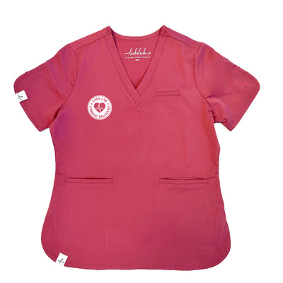 CK Hui Heart Centre Cath Lab/Cardiac Recovery Room - Promo Rosa Scrub Top