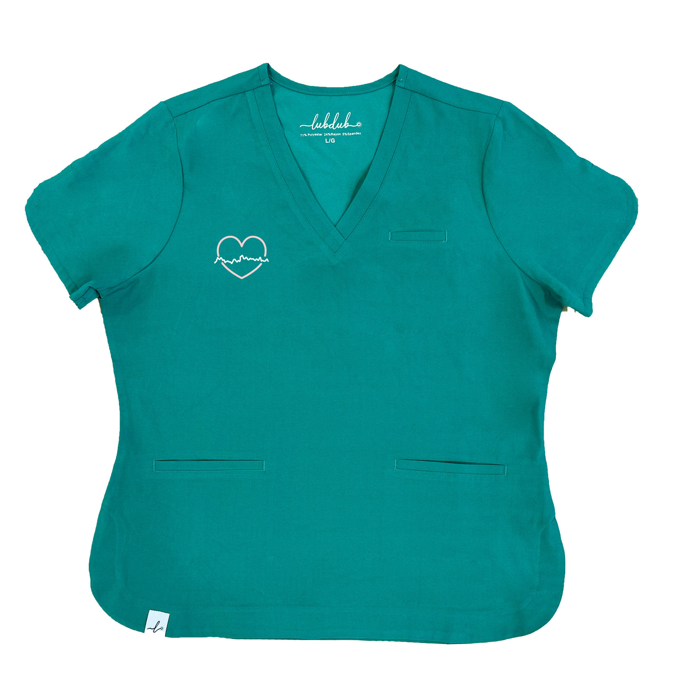 L&D Fetal Tracing - Rosa Scrub Top