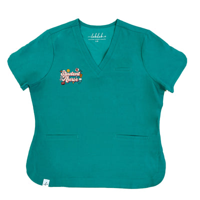 Student Nurse Retro - Rosa Scrub Top