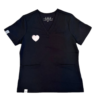 Baby in Heart - Obs - Codi Scrub Top