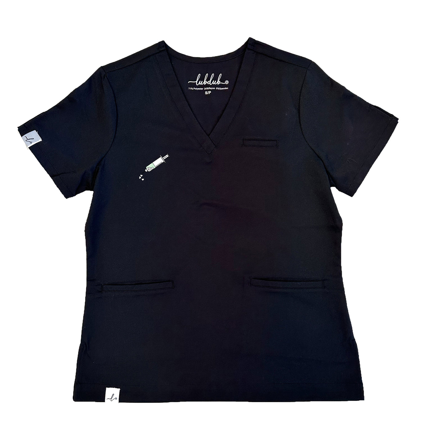 Syringe of Hearts - Codi Scrub Top