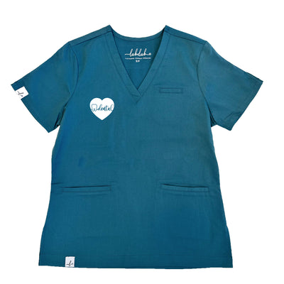 Dental ECG Heart - Codi Scrub Top