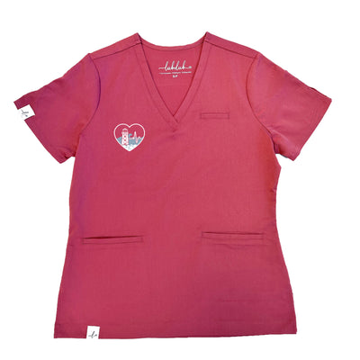 Atlantic ECG Heart - Codi Scrub Top