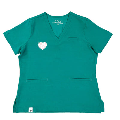 Baby in Heart - Obs - Codi Scrub Top