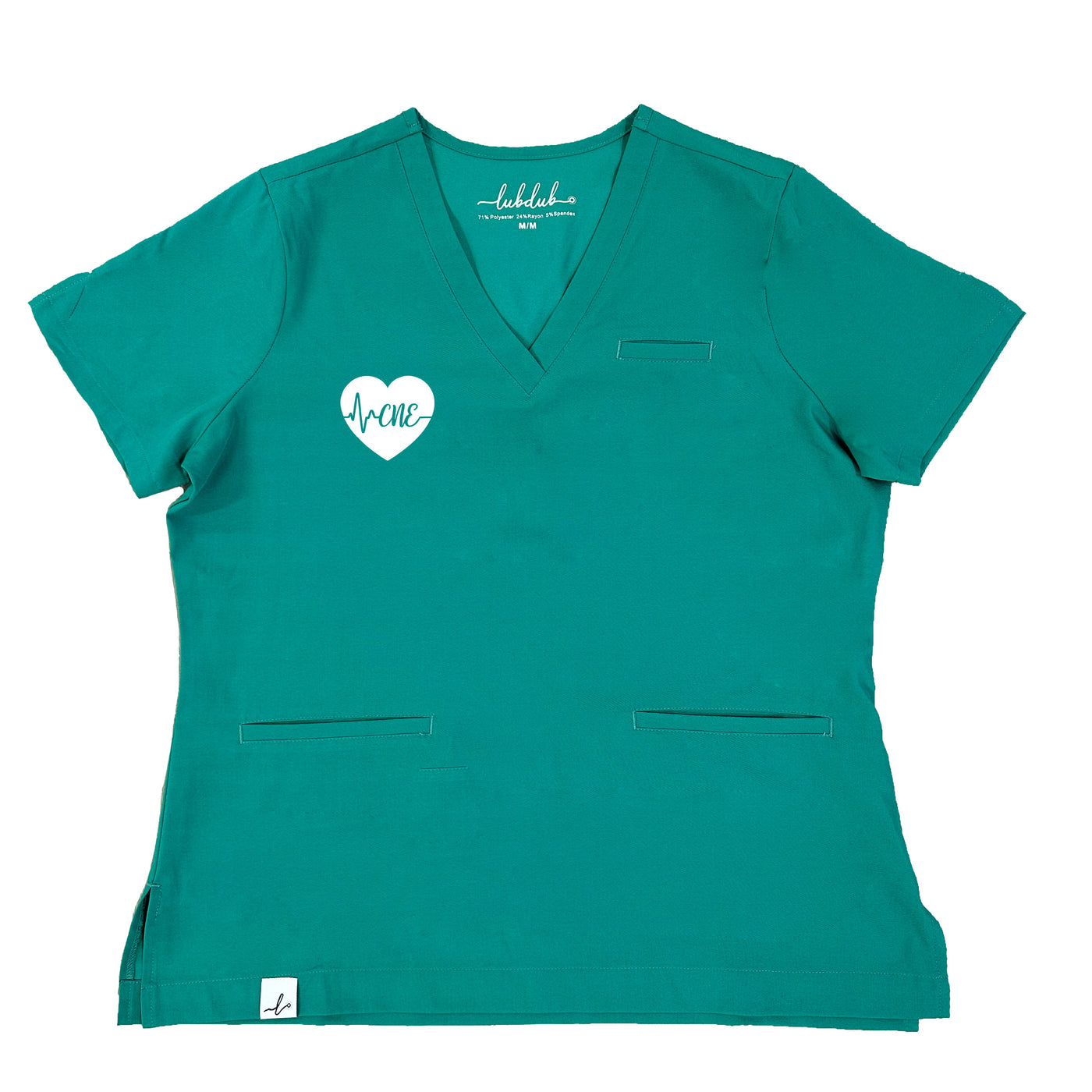 CNE ECG Heart - Codi Scrub Top