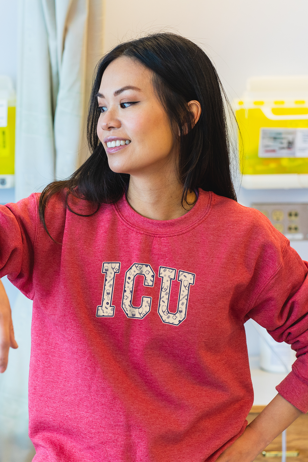 ICU Medical Varsity - Non-Pocketed Crew Sweatshirt