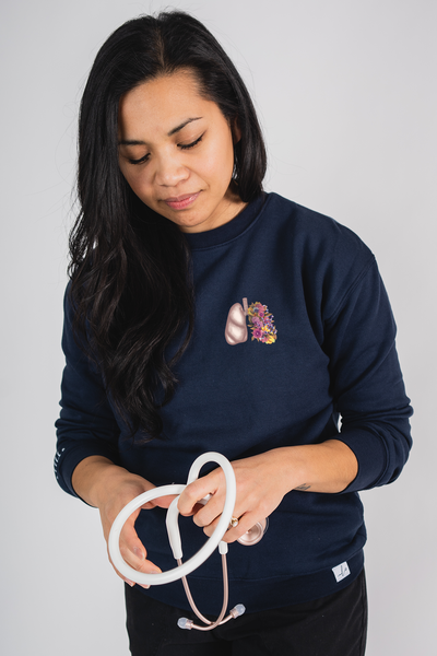 Floral Collection - Pocketed Crew Sweatshirt