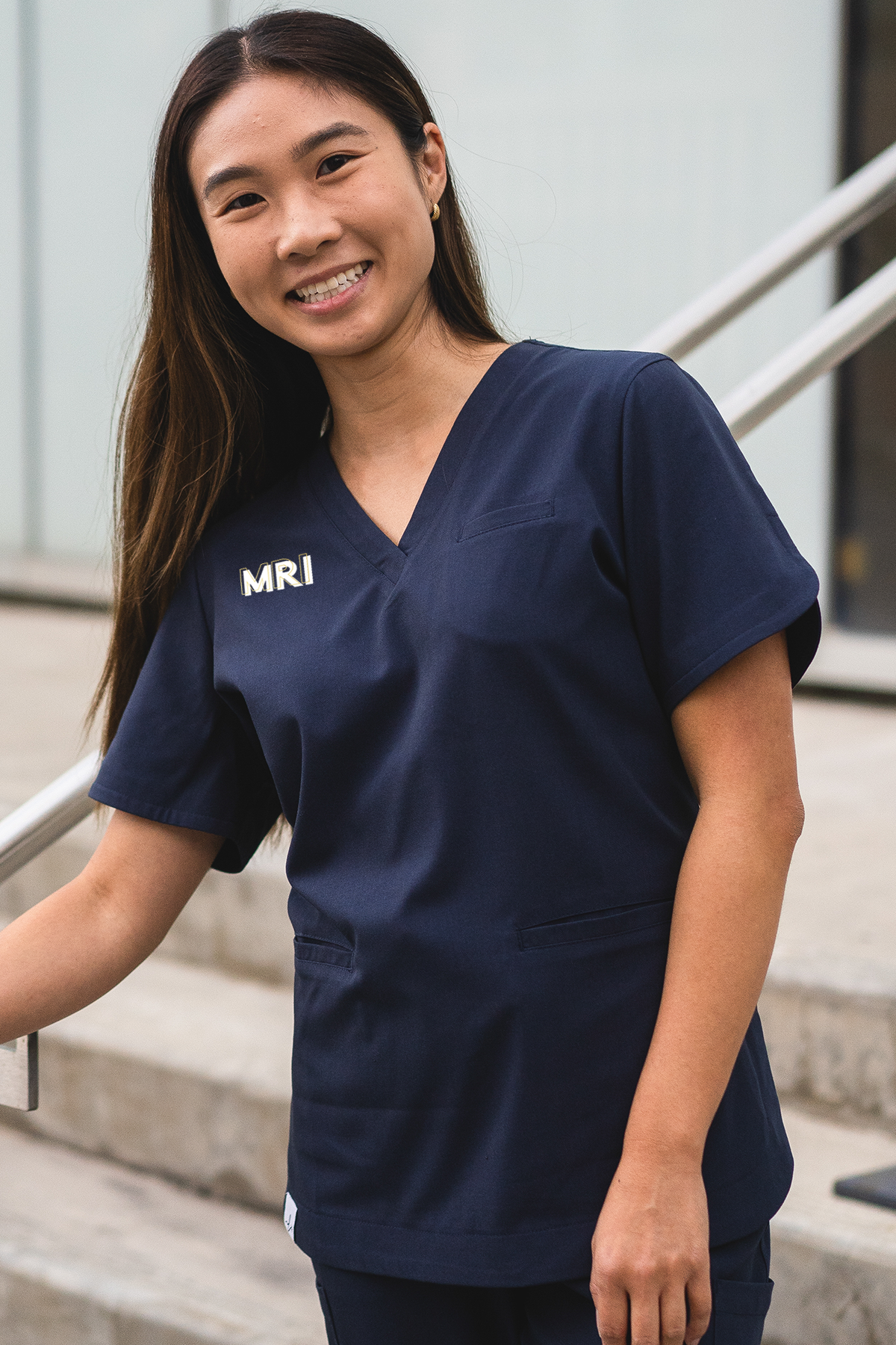 MRI Creds - Rosa Scrub Top