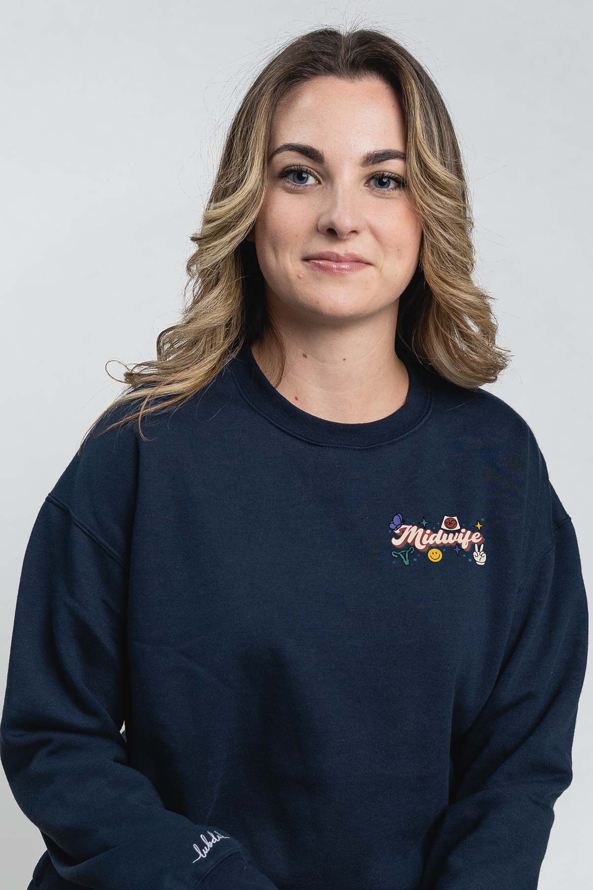 Midwife Retro - Pocketed Crew Sweatshirt