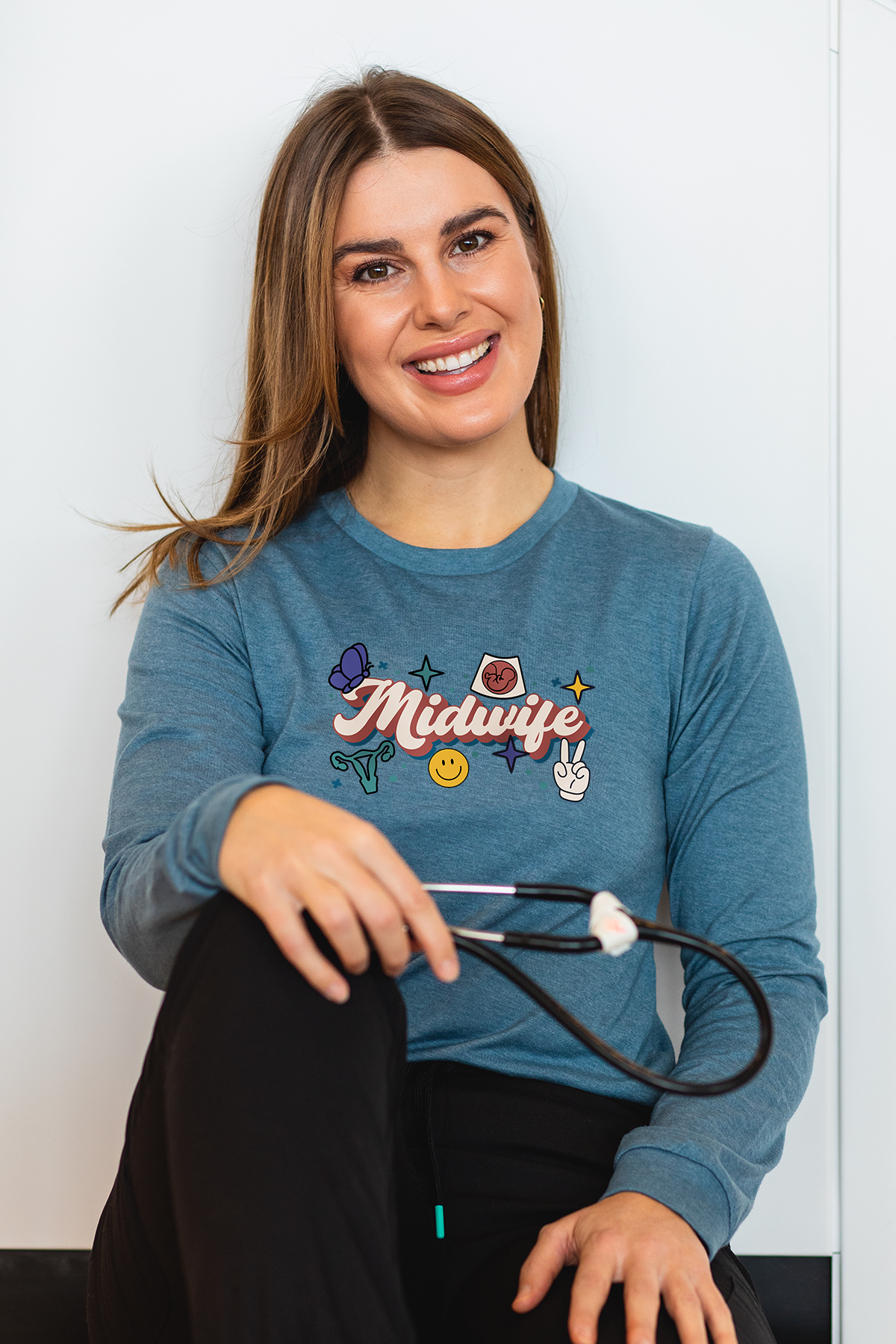 Midwife Retro - Long Sleeve