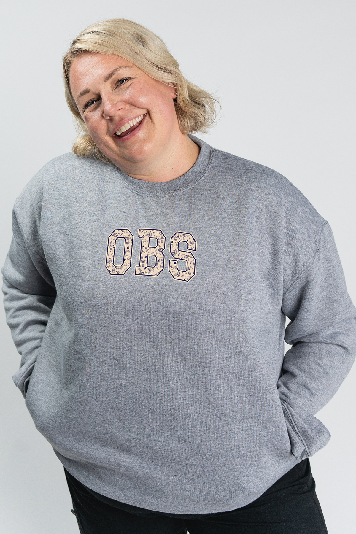 OBS Medical Varsity - Pocketed Crew Sweatshirt