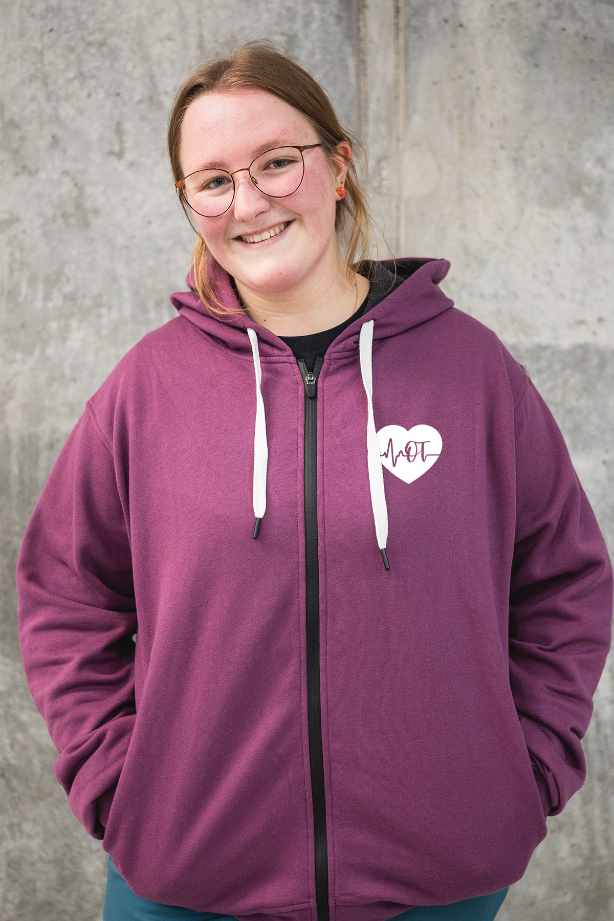 OT ECG Heart - PRN Lux Hoodie