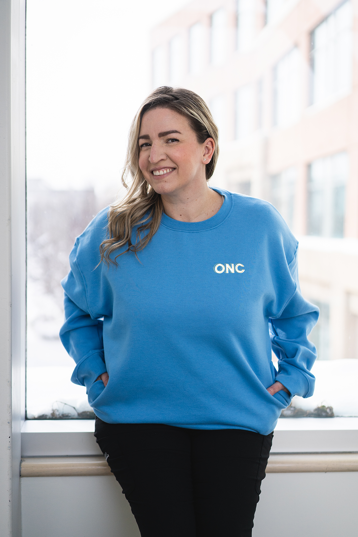 Oncology Creds - Pocketed Crew Sweatshirt