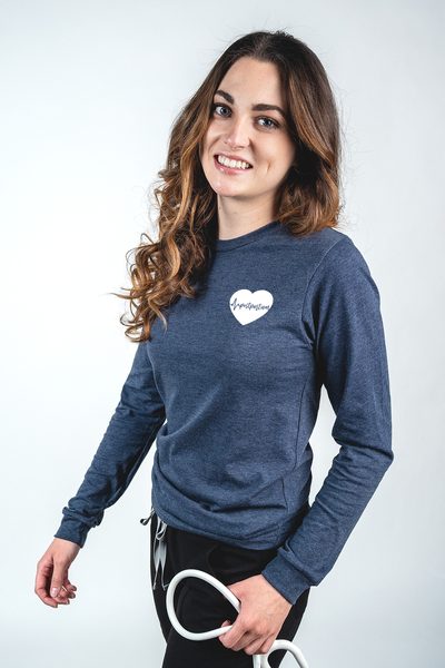 Postpartum ECG Heart - Long Sleeve